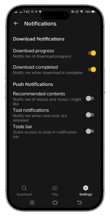 Baixar SnapTube APK Grátis - SnapTube Download Atualizado 6 Notificações